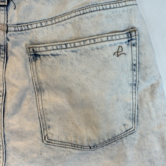 DL1961 Shorts Women’s 27 Denim High Rise Hepburn Jean Shorts Acid Wash - Picture 5 of 10
